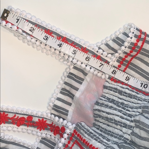 NWOT Kate Spade Stripe Embroidered Maxi Dress - Picture 7 of 8